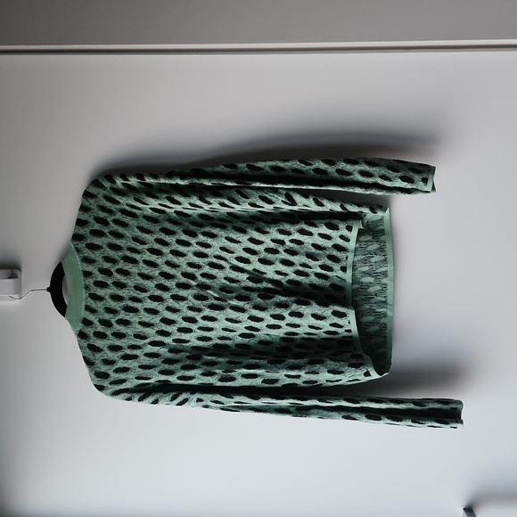 Max & Co Knit Retro Unique Pattern Cotton Blend Sweater - Picture 2 of 6